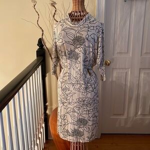 Rachel Pally 🔥Sale🔥cream color dress with black design made in USA 🇺🇸